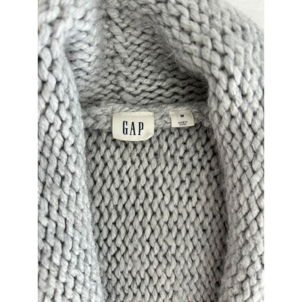 GAP Chunky Knit Shawl Collar Cardigan – Women’s M - Picture 2 of 4